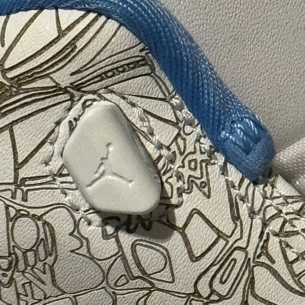 Jordan Mens Basketball Shoes Dub Zero University Laser Etched 311046-114 Size 10